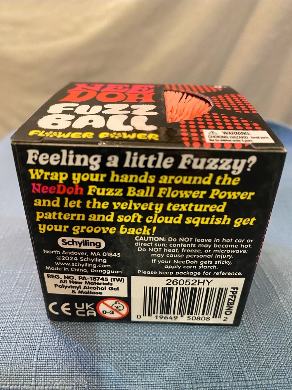 ๐NeeDoh Flower Power Fuzz Ball- Orange (AUTHENTIC) ๐๐ธ๐ - Picture 2 of 2